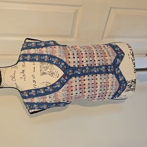 Vintage New Directions embroidered chambray vest